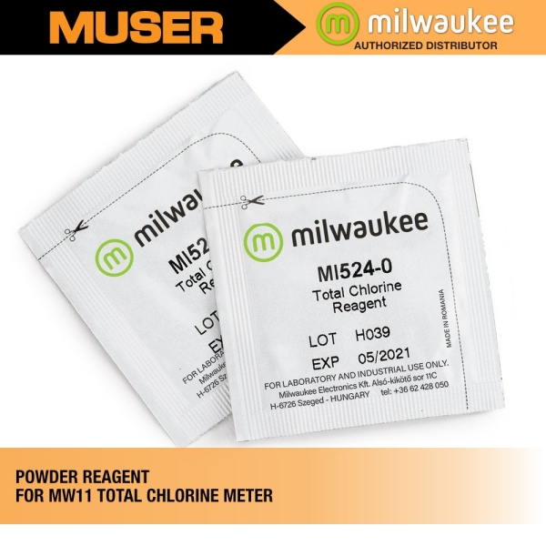 MI524-100 Powder Reagents for Total Chlorine Photometer | Milwaukee by Muser Accessories & Consumables Milwaukee Kuala Lumpur (KL), Malaysia, Selangor, Sunway Velocity Supplier, Suppliers, Supply, Supplies | Muser Apac Sdn Bhd