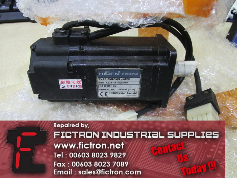 FMACN04-AB00 FMACN04AB00 HIGEN AC Servo Motor Supply Repair Malaysia Singapore Indonesia USA Thailand
