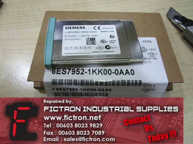 6ES7952-1KK00-0AA0 6ES79521KK000AA0 SIEMENS Memory Card Module Supply Malaysia Singapore Indonesia USA Thailand