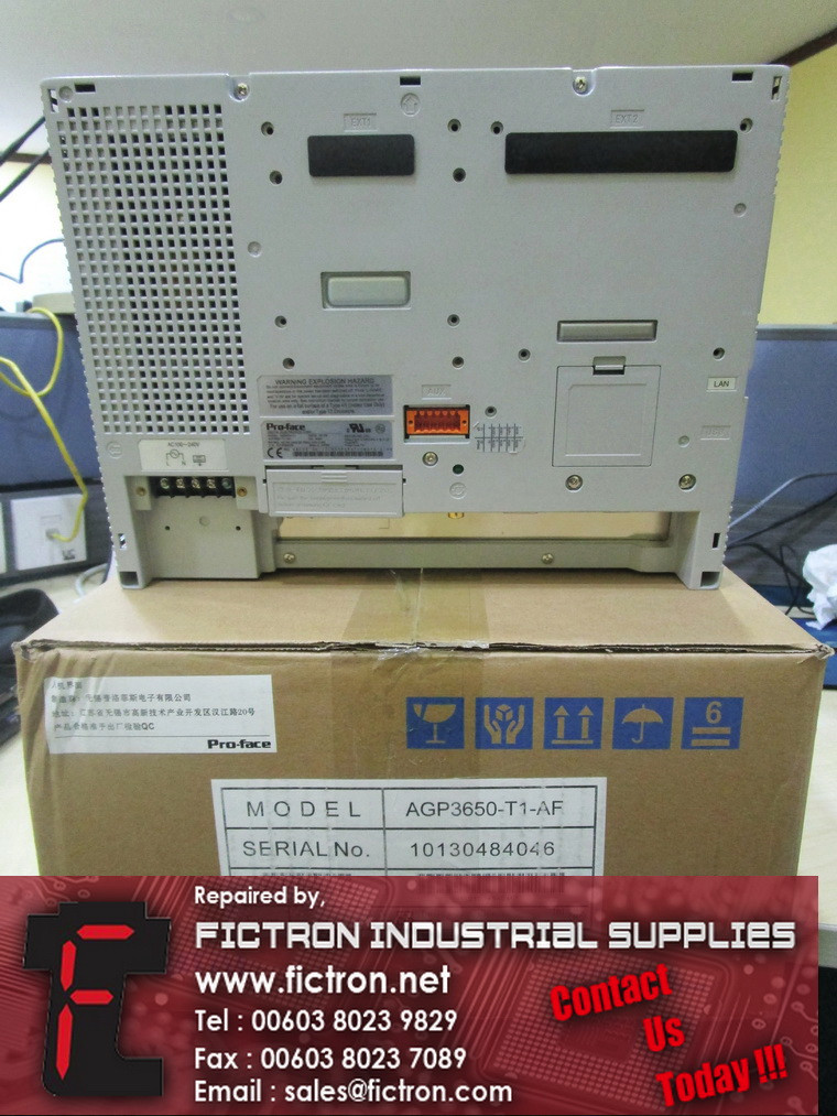 AGP3650-T1-AF AGP3650T1AF PRO-FACE HMI Supply Repair Malaysia Singapore Indonesia USA Thailand