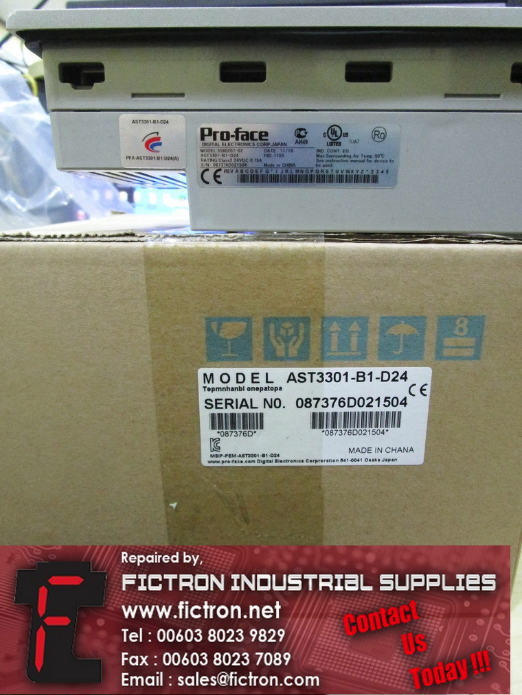 AST3301-B1-D24 AST3301B1D24 PRO-FACE Touch Screen HMI Supply Repair Malaysia Singapore Indonesia USA Thailand