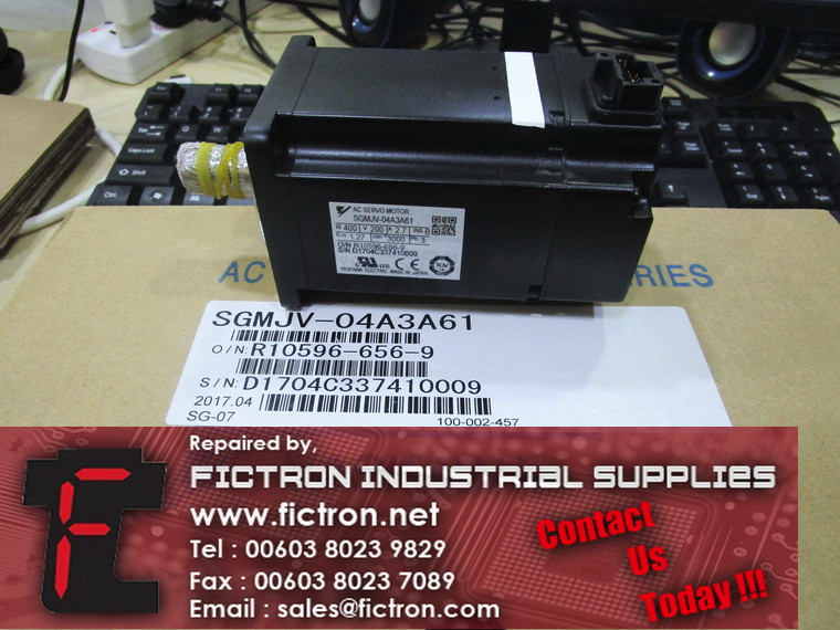 SGMJV-04A3A61 SGMJV04A3A61 YASKAWA AC Servo Motor Supply Repair Malaysia Singapore Indonesia USA Thailand
