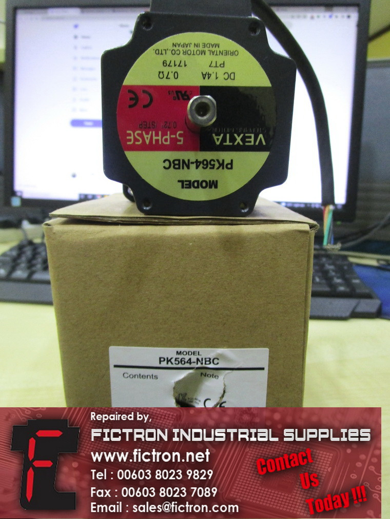 PK564-NBC PK564NBC VEXTA 5-Phase Stepping Motor Supply Repair Malaysia Singapore Indonesia USA Thailand