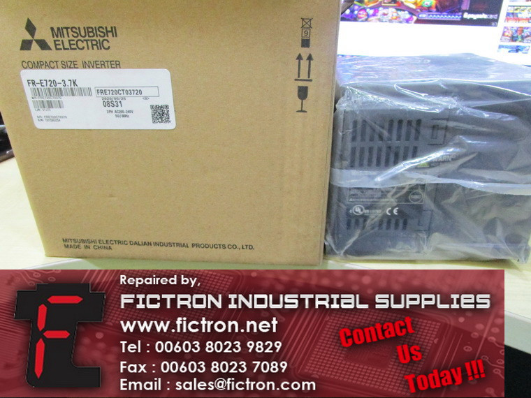 FR-E720-3.7K FRE72037K MITSUBISHI ELECTRIC Compact Size Inverter Supply Repair Malaysia Singapore Indonesia USA Thailand