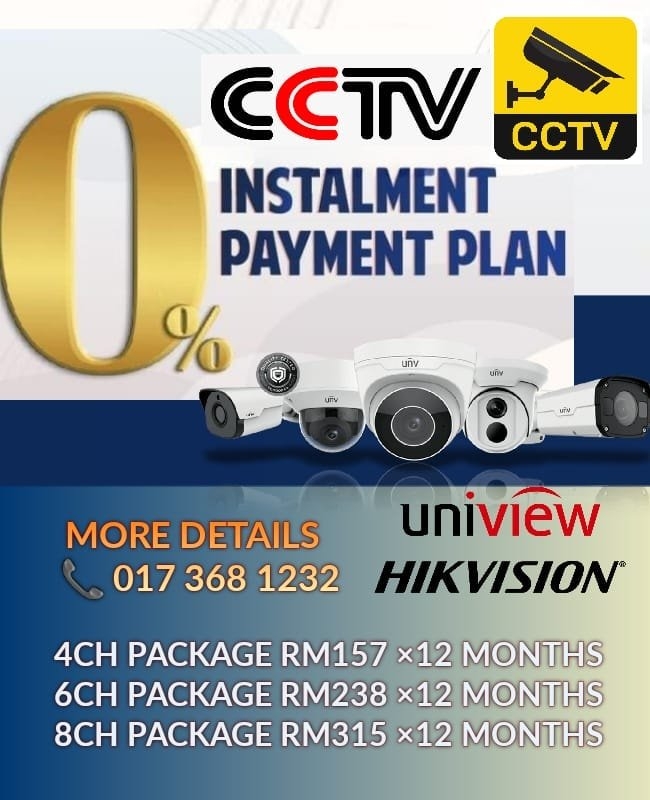 BUY NOW PAY LATER 12 MONTHS INSTALEMENT [SUPPLIER KAJANG,SUPPLIER BANGI,SUPPLIER SRI KEMBANGAN,SUPPLIER CHERAS,SUPPLIER PUTRA JAYA,SUPPLIER NEGERI SEMBILAN,SUPPLIER NILAI,SUPPLIER SEREMBAN]CCTV BAYAR BULANAN,CCTV MONTHLY INSTALEMENT,CCTV 0% INTEREST,CCTV MURAH,CCTV FREE GIFT,CCTV 12 MONTH ISTALEMENT,CCTV BAYAR SATU KALI,BUY NOW PAY LATER,CCTV BELI SEKARANG BAYAR KEMUDIAN,CCTV KAJANG