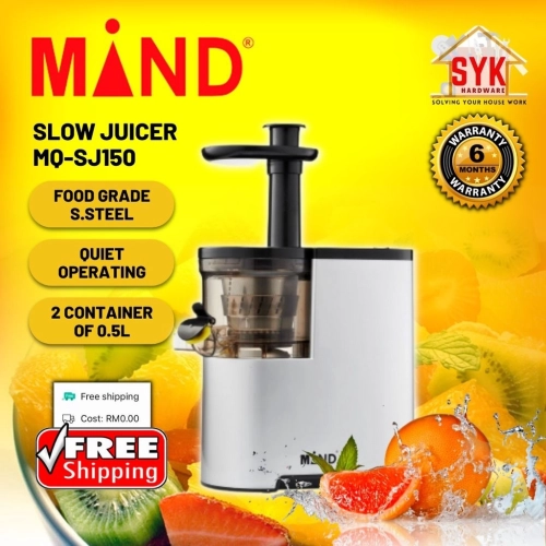 SYK Mind Slow Juicer MQ-SJ150 150W Powerful Juicer Food Processor Blender Kitchen Appliances Mesin Jus Pemerah Jus