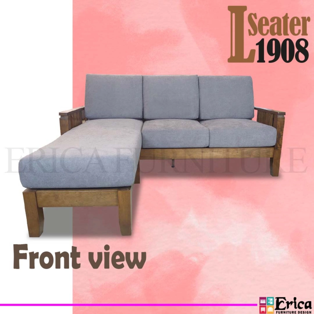 1908 L-Shape Wooden Sofa