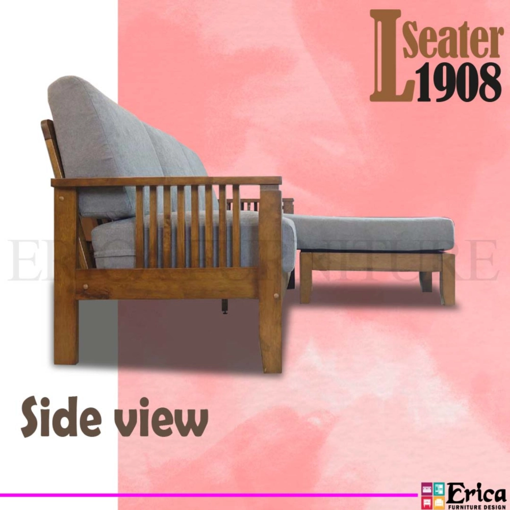 1908 L-Shape Wooden Sofa