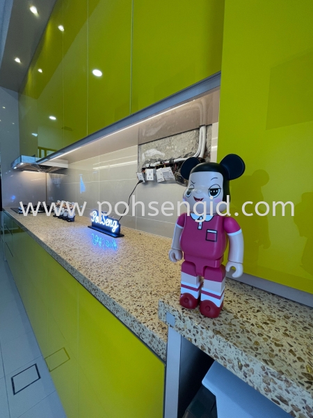 4G Glass Door Kitchen Cabinet #AraSendayan Kitchen Seremban, Negeri Sembilan (NS), Malaysia Renovation, Service, Interior Design, Supplier, Supply | Poh Seng Furniture & Interior Design