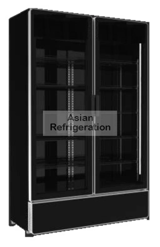 Premium Japan Energy Saving Display Chiller Full Black Color (2 Door)