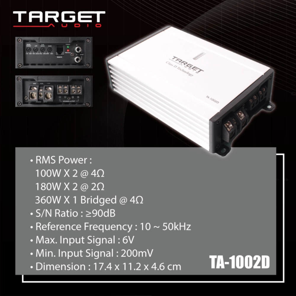 Target Audio Class D Amplifier & Monoblock -TA-1002D TA-804D TA-2004D TA-1000D