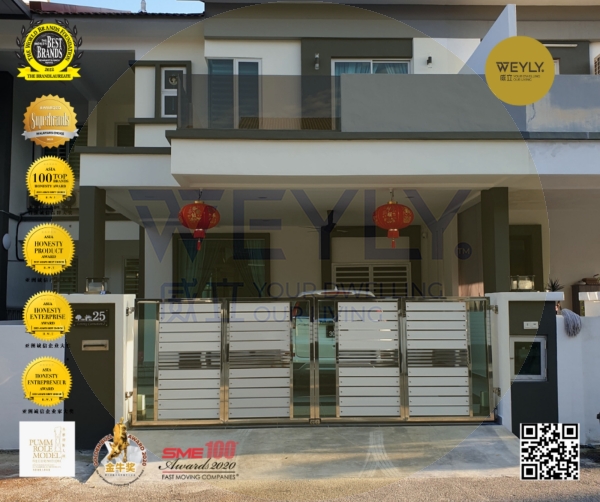  2-Storeys Terrace House Re-Painting Works Residential Building Painting Penang, Malaysia, Bukit Mertajam Services | WEYLY SDN BHD