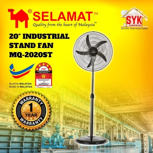 SYK Selamat Industrial Stand Fan 20 Inch Electric Fan Stand MQ-2020ST Kipas Angin Berdiri Kipas Stand 风扇