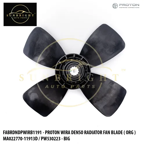 FABRDNDPWIRB1191 - PROTON WIRA DENSO RADIATOR FAN BLADE ( ORG ) MA022770-11913D / PW530223 - BIG