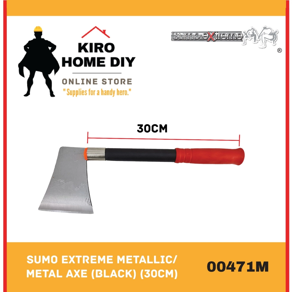 SUMO EXTREME Metallic/ Metal Axe (Black) (30cm) - 00471M