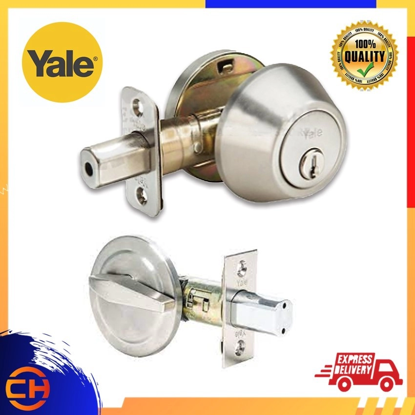 Yale Deadbolt YED1001 Single Cylinder with Thumb Turn Essential Series Stainless Steel Antique Copper Antique Brass