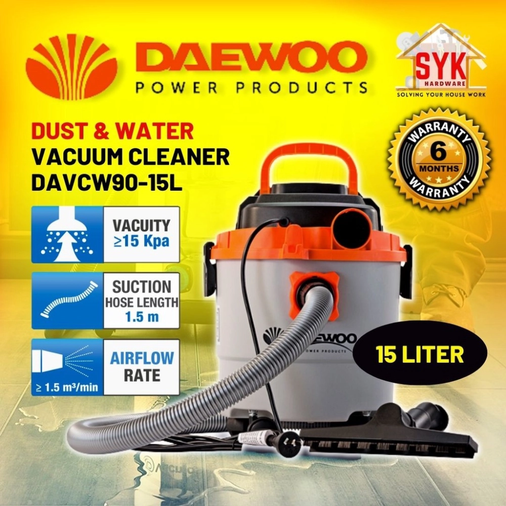 SYK Mostaz Moto MSVC 15L 1250W Daewoo DAVCW90 15L 1200W Wet And syk-mostaz-moto-msvc-15l-1250w-daewoo-davcw90-15l-1200w-wet-and