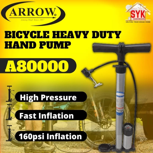 SYK ARROW A80000 160PSI Portable Bicycle Hand Air Pump Multipurpose Air Pump Pam Angin Tayar Basikal Bola