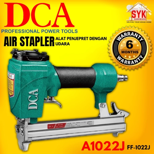 SYK DCA A1022J Preumatic Air Stapler Gun 8mm Heavy Duty Air Nailer Wood Stapler Furniture Tools Alat Penjepret Udara