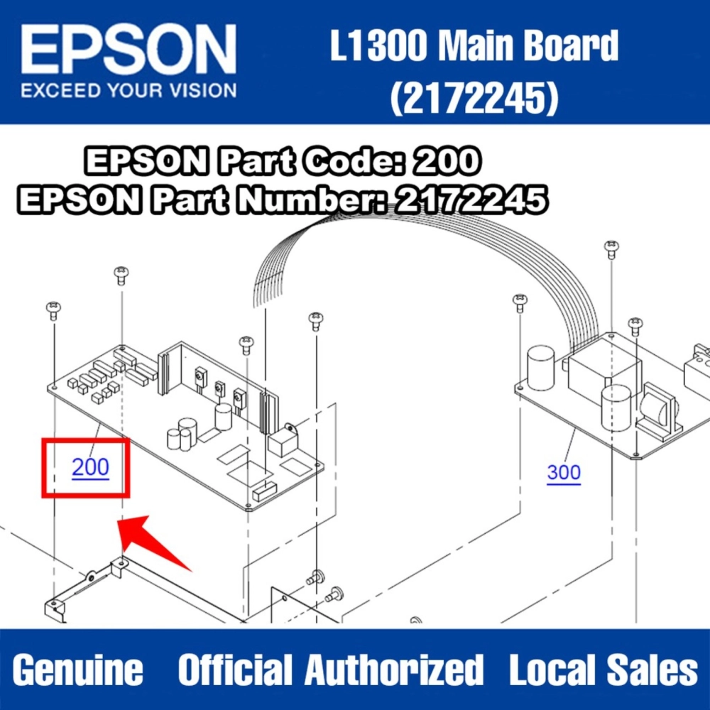 2172245 / 2213505 Mainboard MotherBoard Main Board for L1300 Printer