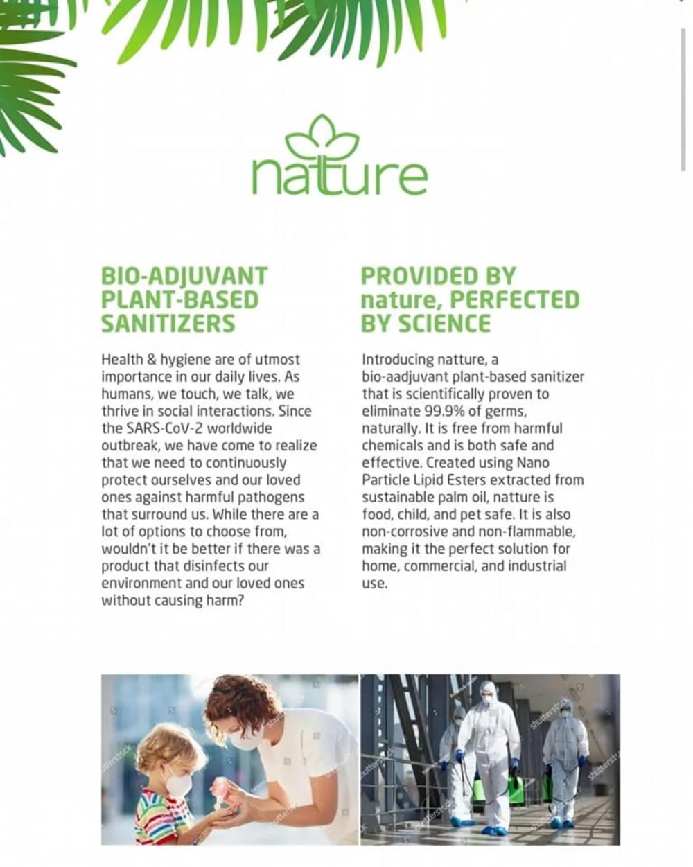 Natture Organic Pet Sanitizer Disinfectant Bio-Adjuvant Antimicrobial 300ml for Cats & Mammals