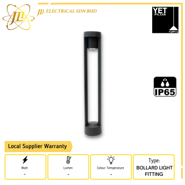 YET OUTDOOR SERIES BL3238 IP65 BLACK GU10 BOLLARD LIGHT FITTING ONLY [H60/H80]