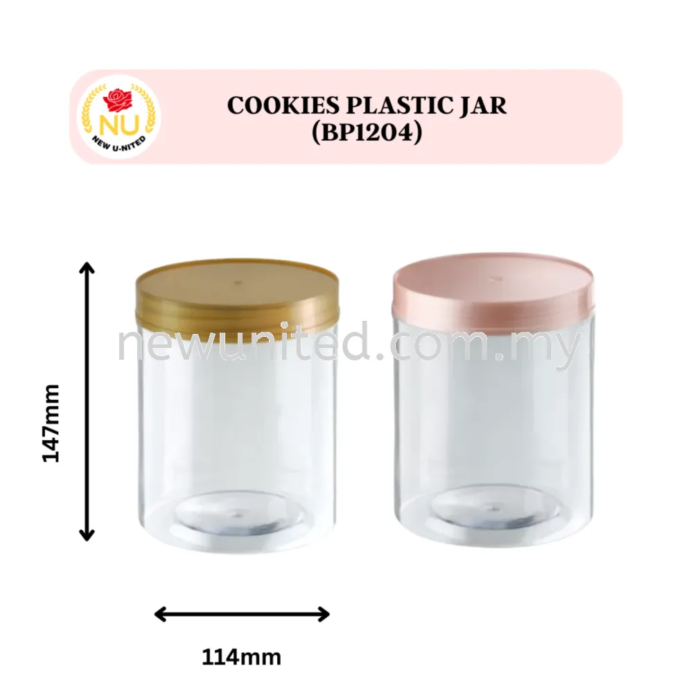 Cookies Plastic Jar 114x147mm(BP1204)