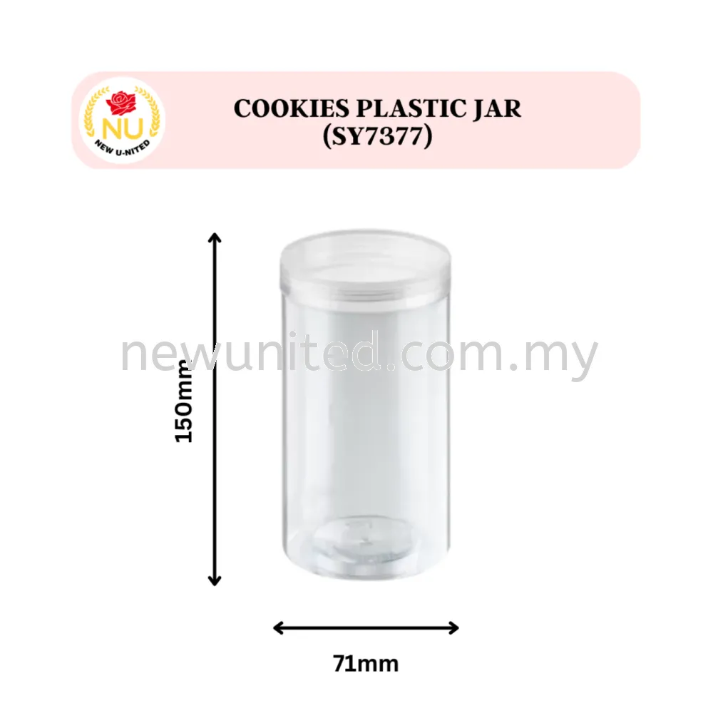 Cookies Plastic Jar 71x150mm(SY7377)