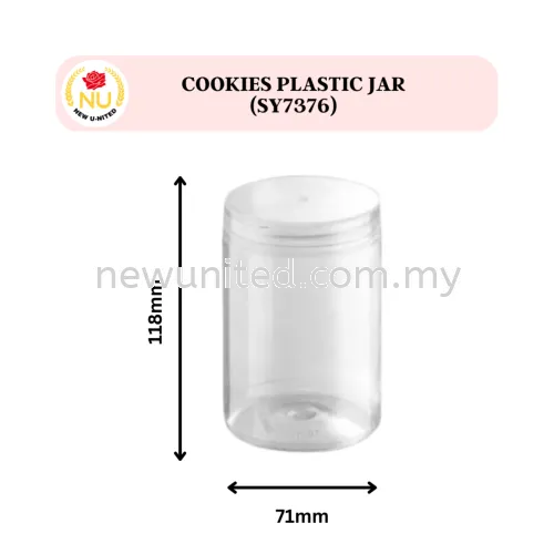 Cookies Plastic Jar 71x118mm (SY7376)