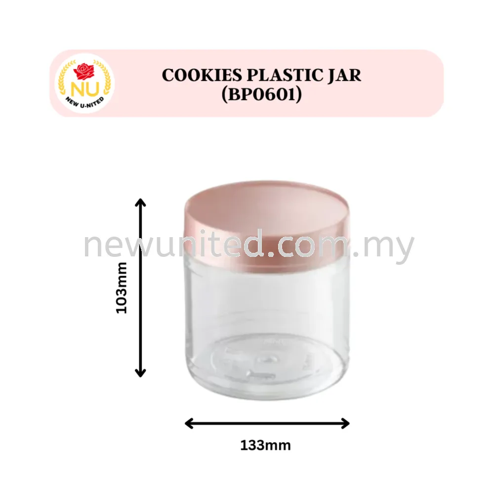 Cookies Plastic Jar (BP0601) 103X133mm