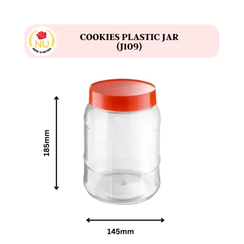 Cookies Plastic Jar (J109)