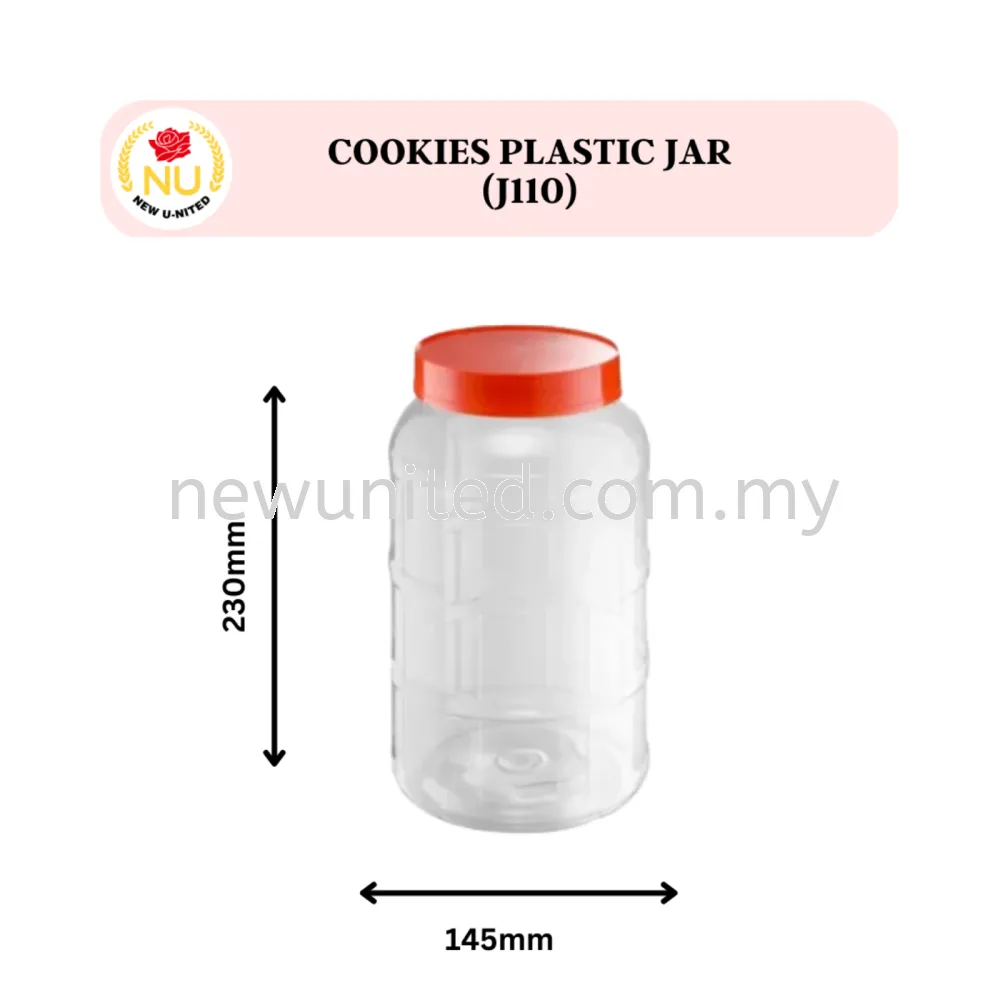 Cookies Plastic Jar (J110)