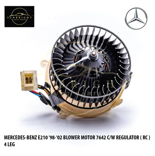 MOBLMBE2106742WRRC - MERCEDES-BENZ E210 '98-'02 BLOWER MOTOR 6742 C/W VALEO A210 821 1651 REGULATOR ( RC ) 4 LEG