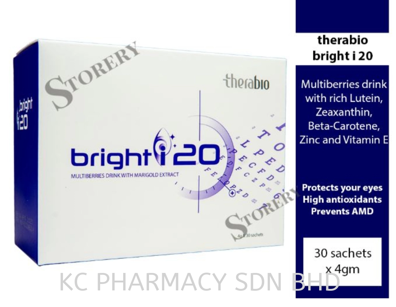 (HOT PRODUCT) THERABIO BRIGHT I 2.0 (EXP:06/04/2025) (FOR TRIED EYE AND PROTECT BLUE LIGHT)