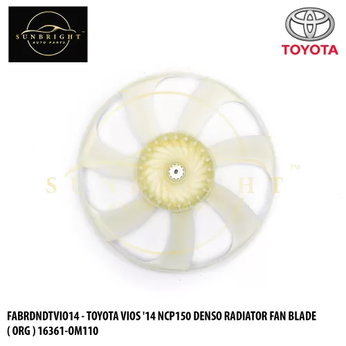 FABRDNDTVIO14 - TOYOTA VIOS '14 NCP150 DENSO RADIATOR FAN BLADE ( ORG ) 16361-OM110 - 7 BLADE