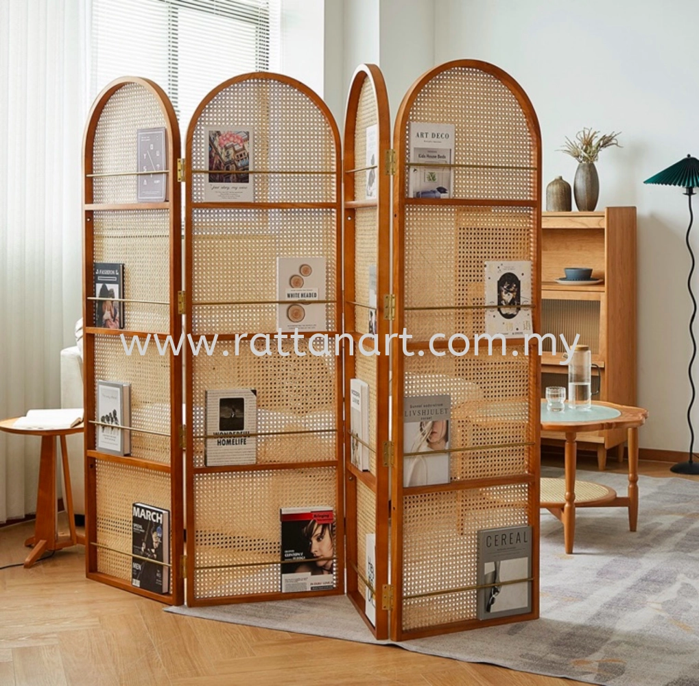 RATTAN PARTITION & BOOK SHELF RATTAN FURNITURE Headboard & Partition ...