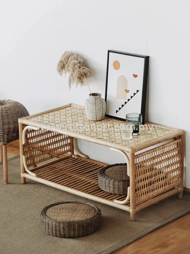 RATTAN COFFEE TABLE