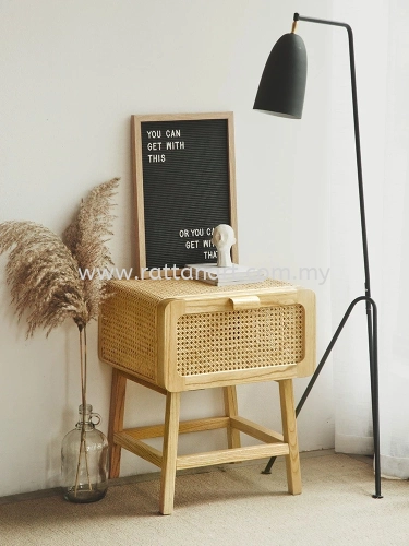 RATTAN SIDE TABLE (STORAGE)