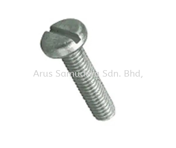 Slot Pan Steel Machine Screws DIN 85, M5x10mm FASTENERS / SPRINGS / FIXINGS /  HINGES / MECHANICAL TRANSMISSION Malaysia, Perak Supplier, Suppliers, Supply, Supplies | Arus Samudera Sdn Bhd