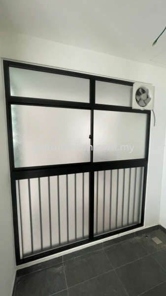 sliding windows 2 + Above and Bottom fix glass @ Lake Point Residence Block 2, Cyberjaya  Sliding windows + Above fit glass Aluminium Sliding Windows Selangor, Malaysia, Kuala Lumpur (KL), Cheras Supplier, Installation, Supply, Supplies | GL GLASS & ALUMINIUM TRADING