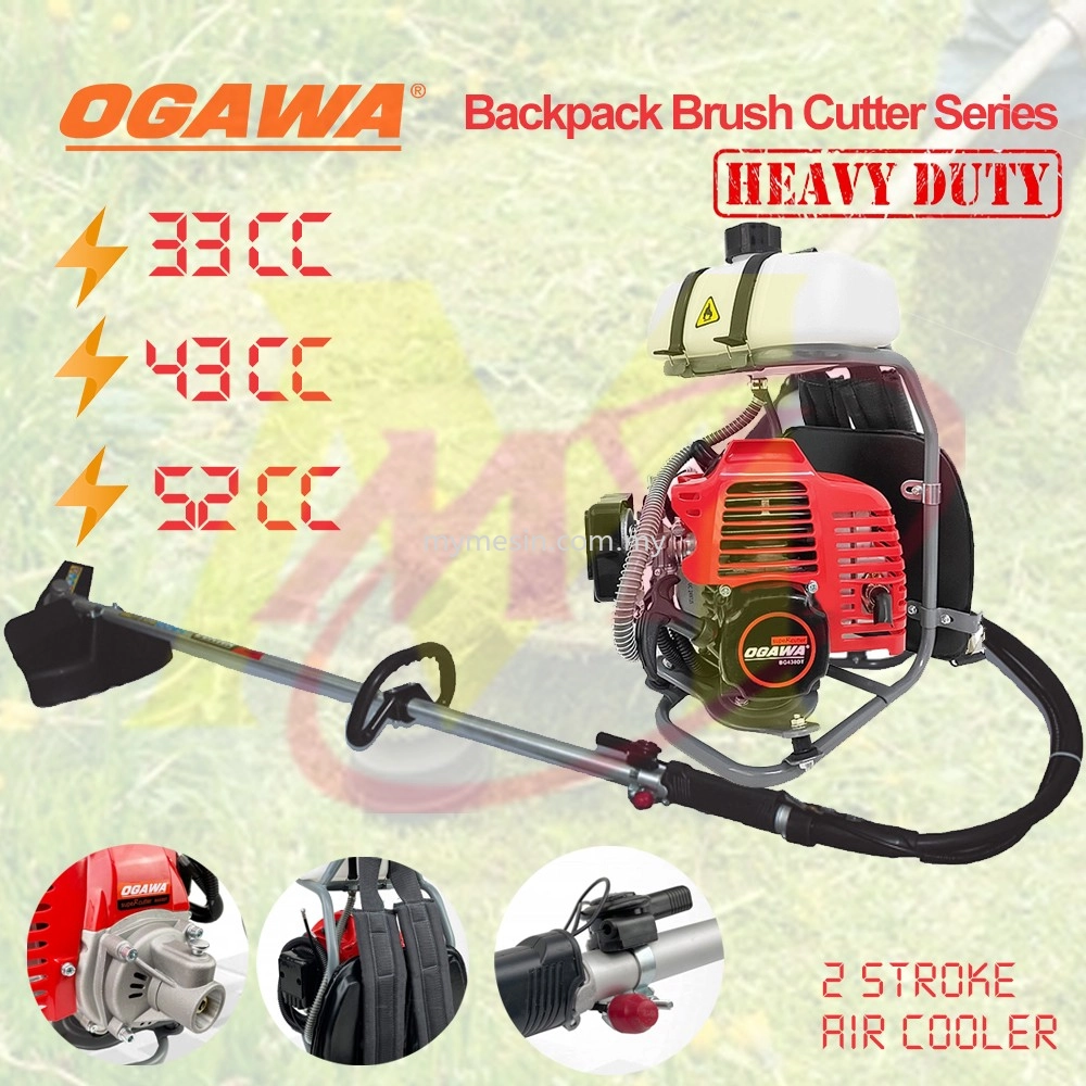 OGAWA Brush Cutter Series Mesin Potong Rumput 33CC / 43CC / 52CC (Heavy Duty) [Code: 10097/10098]