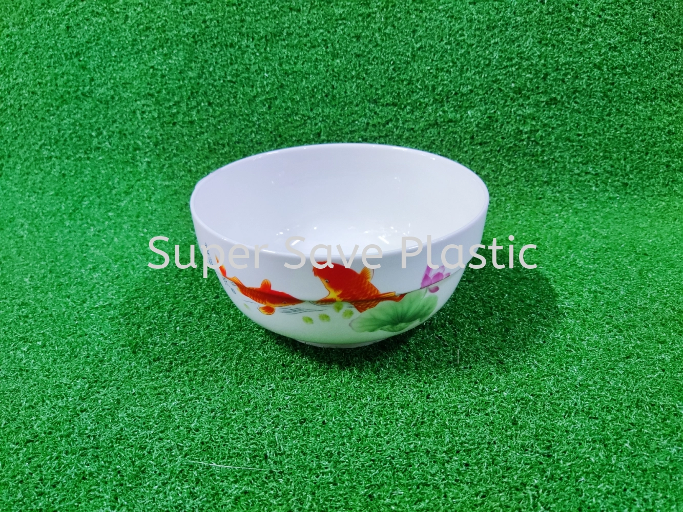 6" RED CARP FISH ROUND BOWL