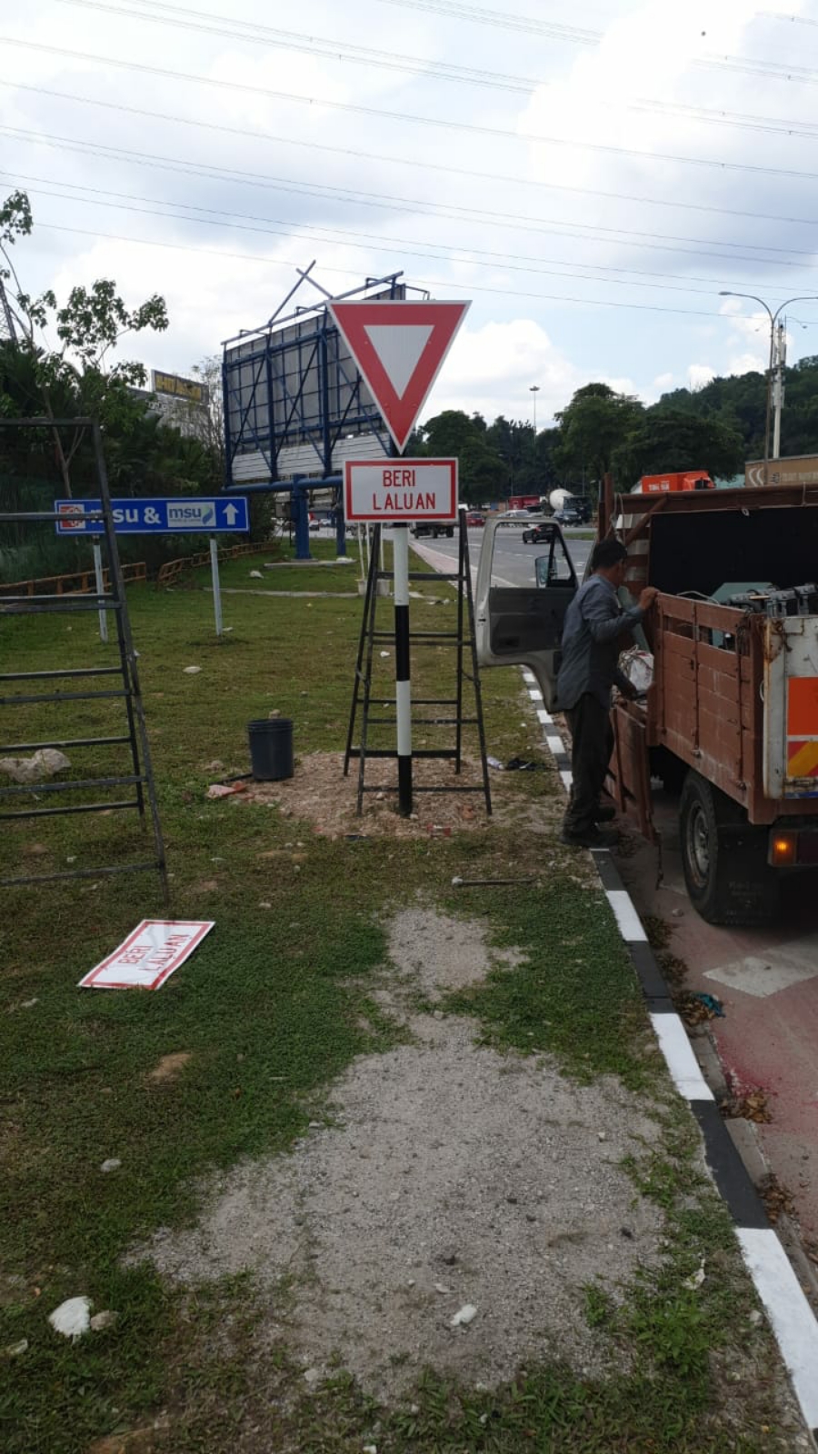 traffic road sign