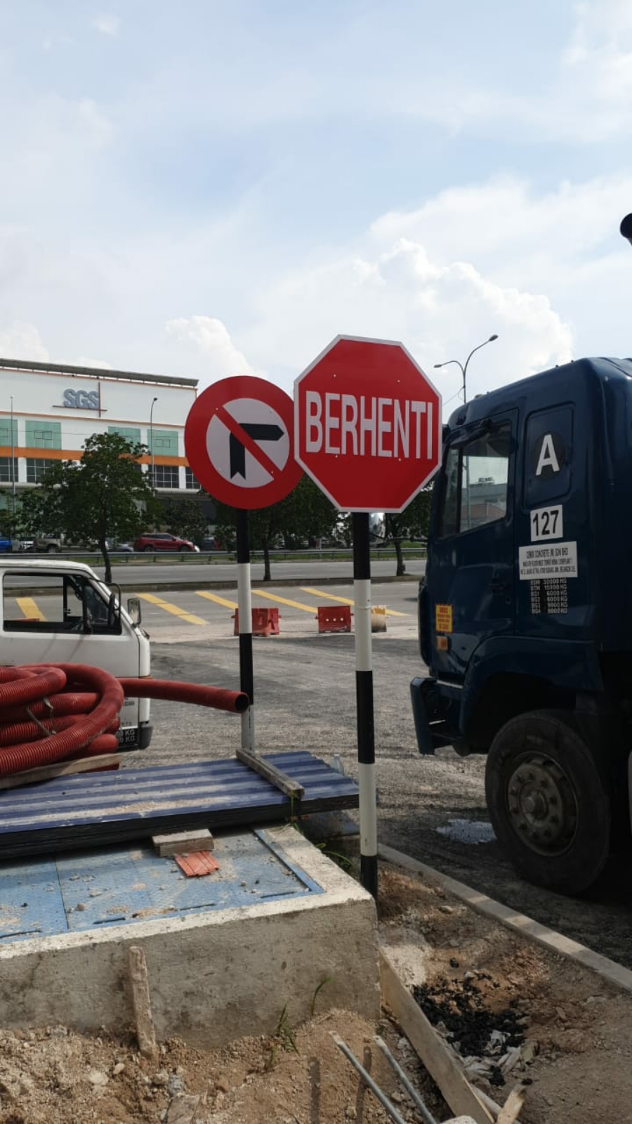 traffic road sign