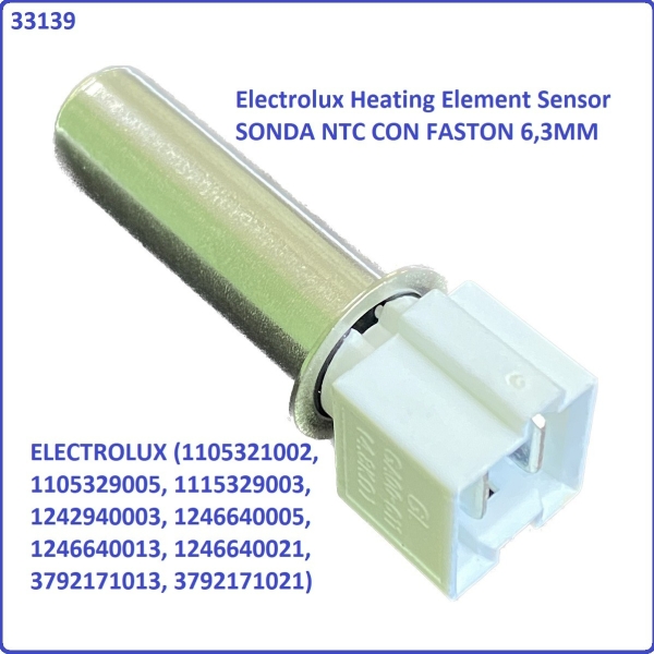 Code:  33139 Electrolux Heating Element NTC Sensor FASTON 6,3MM Heating Element Washing Machine Parts Melaka, Malaysia Supplier, Wholesaler, Supply, Supplies | Adison Component Sdn Bhd