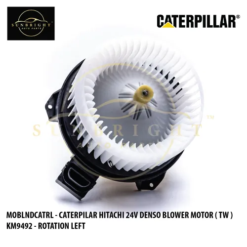 MOBLNDCATRL - CATERPILAR HITACHI 24V DENSO BLOWER MOTOR ( TW ) KM9492 / ACC-3005C - ROTATION LEFT