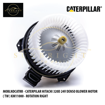 MOBLNDCATRR - CATERPILAR HITACHI 320D 24V DENSO BLOWER MOTOR ( TW ) KM11000 / ACC-3005A - ROTATION RIGHT