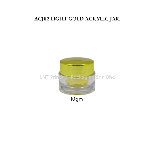 ACJ82 LIGHT GOLD ACRYLIC JAR