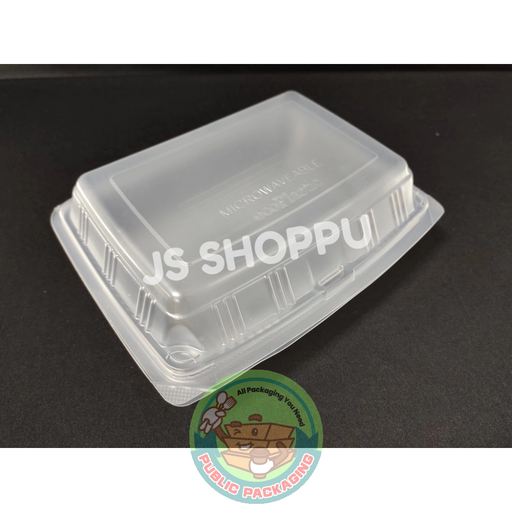 Extra Big Food Box (50pcs+-) BX 210 - Disposable PP Plastic Lunch Box - Chicken Chop Box - BX210