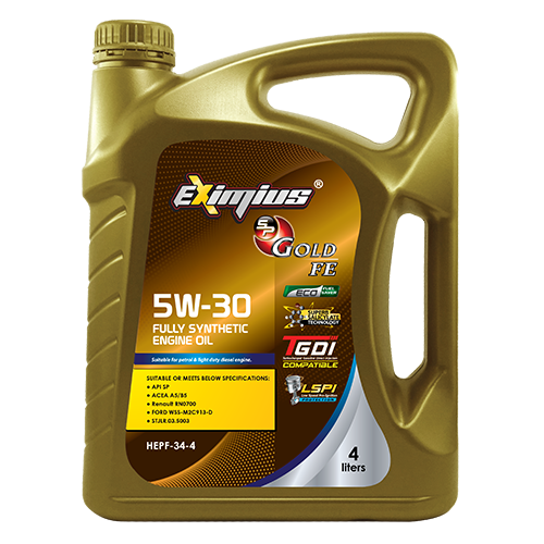HARDEX EXIMIUS SP GOLD FE SAE 5W-30 4L HARDEX EXIMIUS SP GOLD & SP GOLD FE SERIES FULLY SYNTHETIC ENGINE OIL PETROL & LIGHT DUTY DIESEL ENGINE OIL - EXIMIUS SERIES LUBRICANT PRODUCTS Pahang, Malaysia, Kuantan Manufacturer, Supplier, Distributor, Supply | Hardex Corporation Sdn Bhd